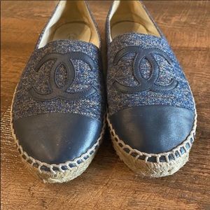 Chanel Espadrilles in Blue Size Euro 39